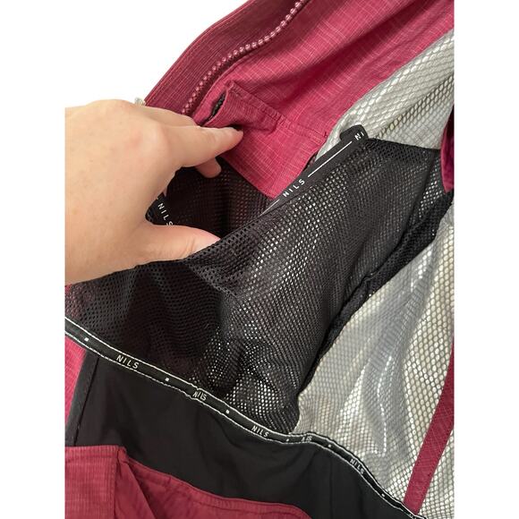 Nils Womens Red Burgundy Winter Ski Jacket Thermore Recco Technology Size 6 - Picture 12 of 16